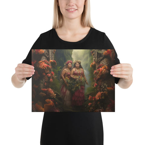 About my Brain Institute Wall Art 12″×16″ Taema & Tilafaiga Goddesses Canvas