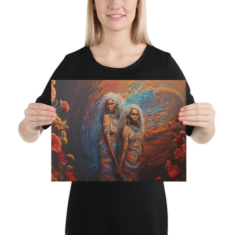 About my Brain Institute Wall Art 12″×16″ Wawalag Sisters Canvas