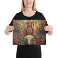About my Brain Institute Wall Art 12″×16″ White Buffalo Calf Woman Goddess Canvas