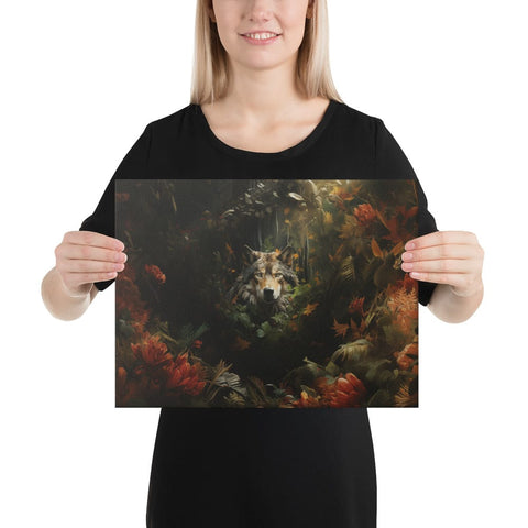 About my Brain Institute Wall Art 12″×16″ Wolf Spirit Animal Canvas