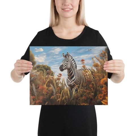 About my Brain Institute Wall Art 12″×16″ Zebra Spirit Animal Canvas