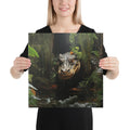 About my Brain Institute Wall Art 16″×16″ Alligator Spirit Animal Canvas