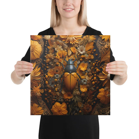 About my Brain Institute Wall Art 16″×16″ Beetle Spirit Animal Canvas