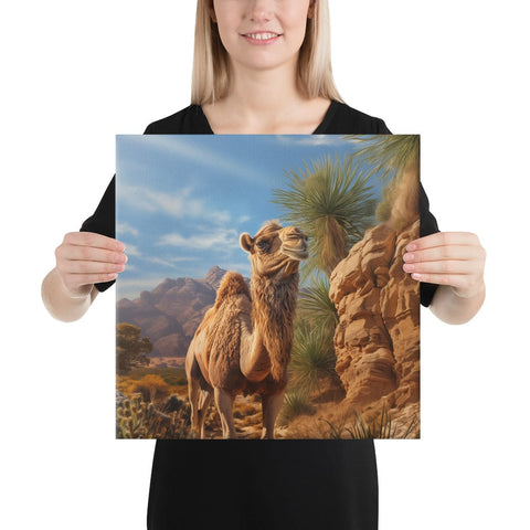 About my Brain Institute Wall Art 16″×16″ Camel Spirit Animal Canvas