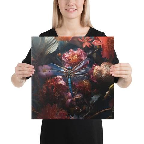 About my Brain Institute Wall Art 16″×16″ Dragonfly Spirit Animal Canvas