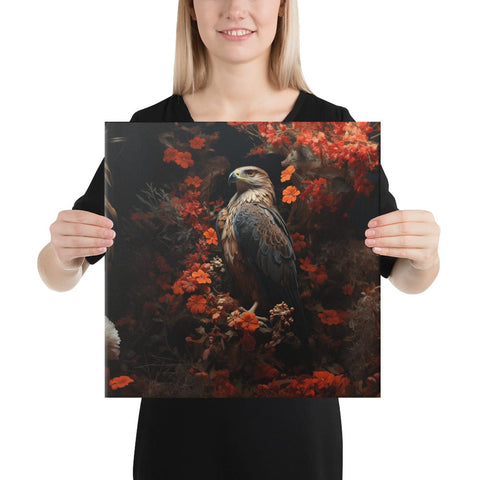 About my Brain Institute Wall Art 16″×16″ Falcon Spirit Animal Canvas