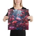 About my Brain Institute Wall Art 16″×16″ Flamingo Spirit Animal Canvas