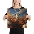 About my Brain Institute Wall Art 16″×16″ Gazelle Spirit Animal Canvas