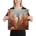 About my Brain Institute Wall Art 16″×16″ Giraffe Spirit Animal Canvas