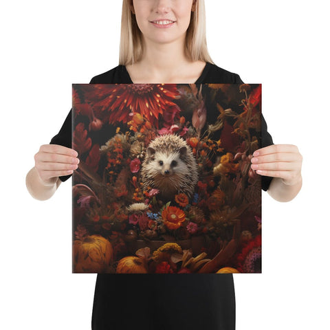 About my Brain Institute Wall Art 16″×16″ Hedgehog Spirit Animal Canvas