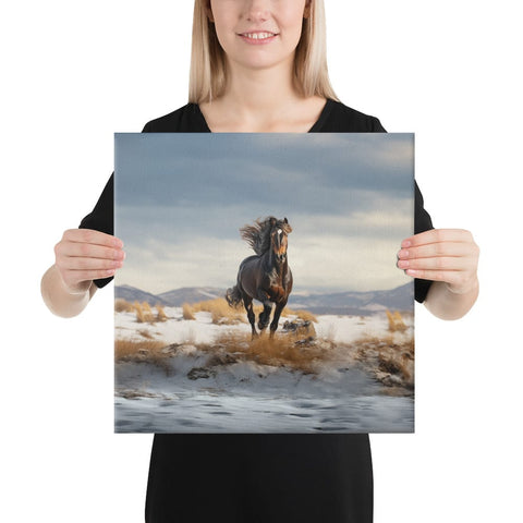 About my Brain Institute Wall Art 16″×16″ Horse Spirit Animal Canvas