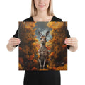 About my Brain Institute Wall Art 16″×16″ Kangaroo Spirit Animal Canvas