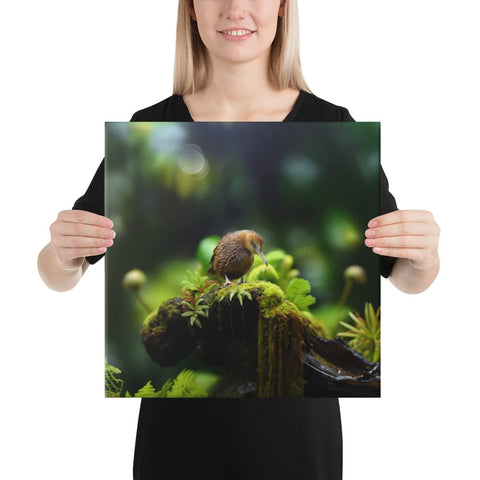 About my Brain Institute Wall Art 16″×16″ Kiwi Bird Spirit Animal Canvas