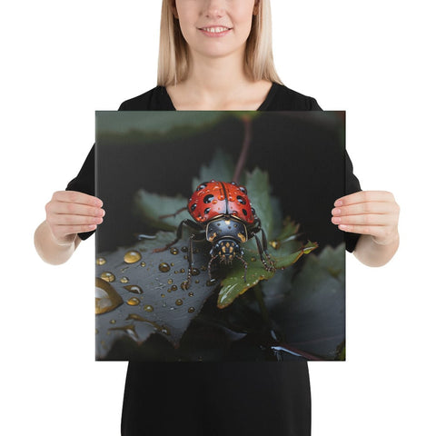 About my Brain Institute Wall Art 16″×16″ Ladybug Spirit Animal Canvas