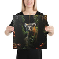 About my Brain Institute Wall Art 16″×16″ Lemur Spirit Animal Canvas