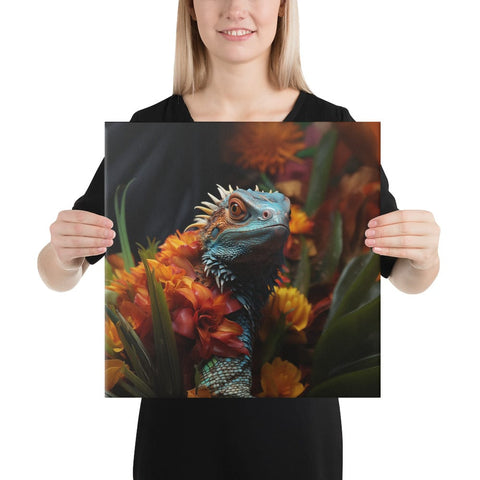 About my Brain Institute Wall Art 16″×16″ Lizard Spirit Animal Canvas