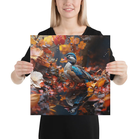 About my Brain Institute Wall Art 16″×16″ Mandarin Duck Spirit Animal Canvas