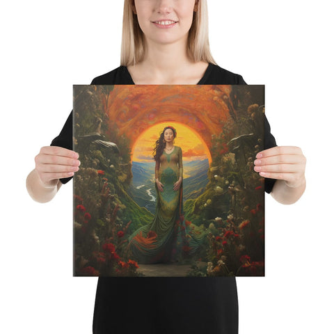 About my Brain Institute Wall Art 16″×16″ Mau Thuong Ngan Goddess Canvas