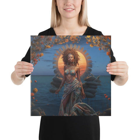 About my Brain Institute Wall Art 16″×16″ Mawu Goddess Canvas