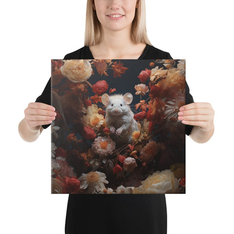 About my Brain Institute Wall Art 16″×16″ Mouse Spirit Animal Canvas