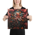 About my Brain Institute Wall Art 16″×16″ Octopus Spirit Animal Canvas