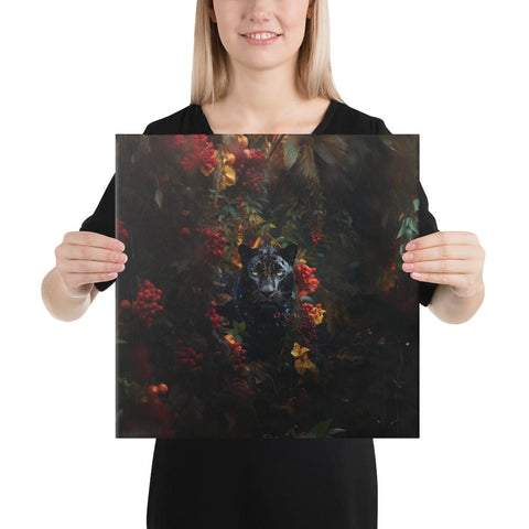 About my Brain Institute Wall Art 16″×16″ Panther Spirit Animal Canvas