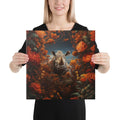 About my Brain Institute Wall Art 16″×16″ Rhinoceros Spirit Animal Canvas