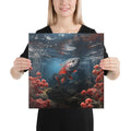 About my Brain Institute Wall Art 16″×16″ Salmon Spirit Animal Canvas