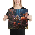 About my Brain Institute Wall Art 16″×16″ Sea Turtle Spirit Animal Canvas