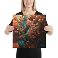 About my Brain Institute Wall Art 16″×16″ Seahorse Spirit Animal Canvas