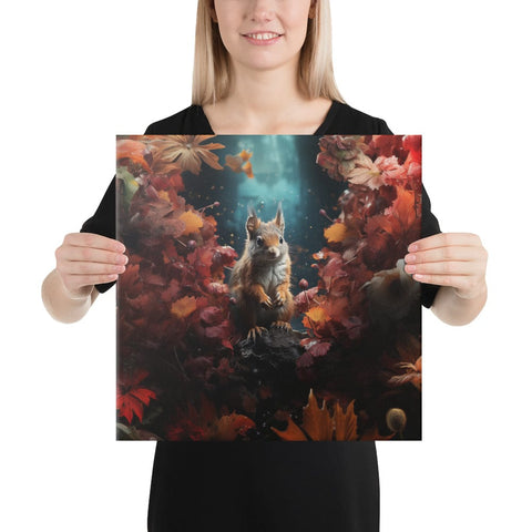 About my Brain Institute Wall Art 16″×16″ Squirrel Spirit Animal Canvas