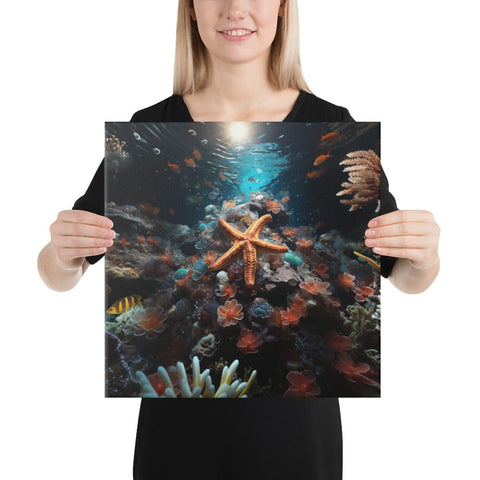 About my Brain Institute Wall Art 16″×16″ Starfish Spirit Animal Canvas