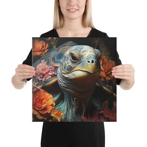 About my Brain Institute Wall Art 16″×16″ Tortoise Spirit Animal Canvas
