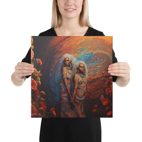 About my Brain Institute Wall Art 16″×16″ Wawalag Sisters Canvas