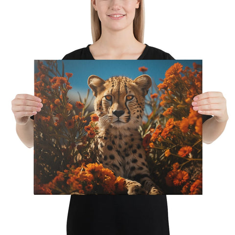 About my Brain Institute Wall Art 16″×20″ Cheetah Spirit Animal Canvas