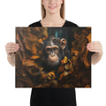 About my Brain Institute Wall Art 16″×20″ Chimpanzee Spirit Animal Canvas