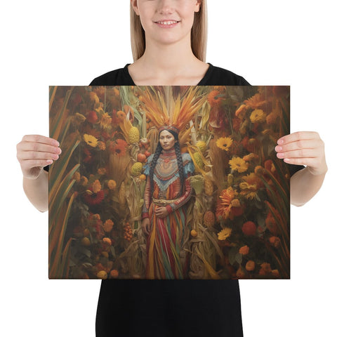 About my Brain Institute Wall Art 16″×20″ Corn Mother Canvas