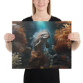 About my Brain Institute Wall Art 16″×20″ Dolphin Spirit Animal Canvas