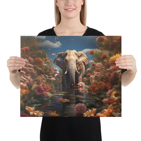About my Brain Institute Wall Art 16″×20″ Elephant Spirit Animal Canvas