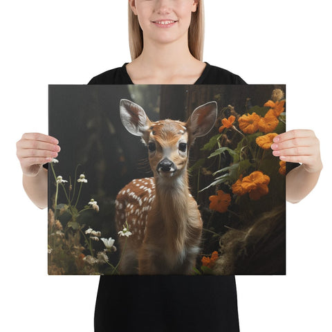 About my Brain Institute Wall Art 16″×20″ Fawn Spirit Animal Canvas