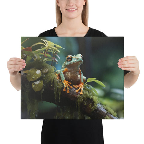 About my Brain Institute Wall Art 16″×20″ Frog Spirit Animal Canvas