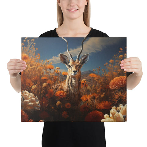 About my Brain Institute Wall Art 16″×20″ Gazelle Spirit Animal Canvas