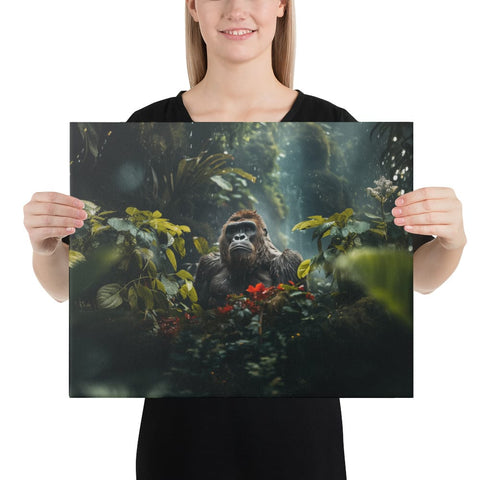 About my Brain Institute Wall Art 16″×20″ Gorilla Spirit Animal Canvas