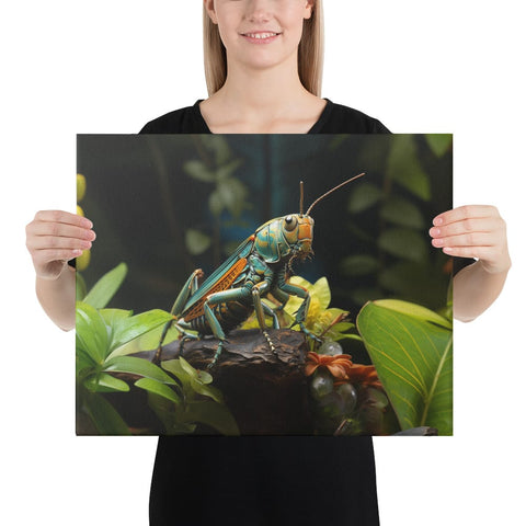 About my Brain Institute Wall Art 16″×20″ Grasshopper Spirit Animal Canvas
