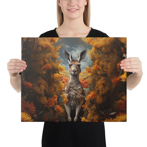 About my Brain Institute Wall Art 16″×20″ Kangaroo Spirit Animal Canvas