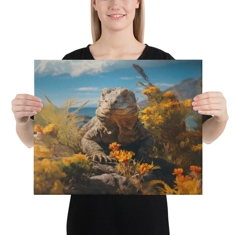 About my Brain Institute Wall Art 16″×20″ Komodo Dragon Spirit Animal Canvas