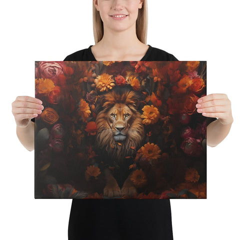 About my Brain Institute Wall Art 16″×20″ Lion Spirit Animal Canvas