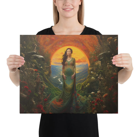 About my Brain Institute Wall Art 16″×20″ Mau Thuong Ngan Goddess Canvas