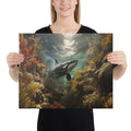 About my Brain Institute Wall Art 16″×20″ Orca Whale Spirit Animal Canvas