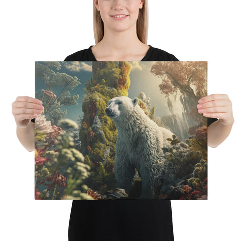 About my Brain Institute Wall Art 16″×20″ Polar Bear Spirit Animal Canvas